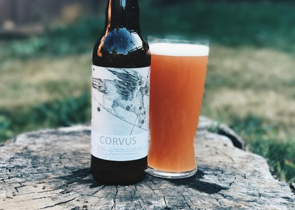 Corvus Lingonberry Lime Gose from Ravens Brewing in Abbotsford, BC