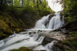 Fairy Creek waterfall in Fernie, BC on the BC Ale Trail