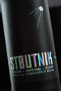 Longwood Brewery's Stoutnik design by Hired Guns Creative