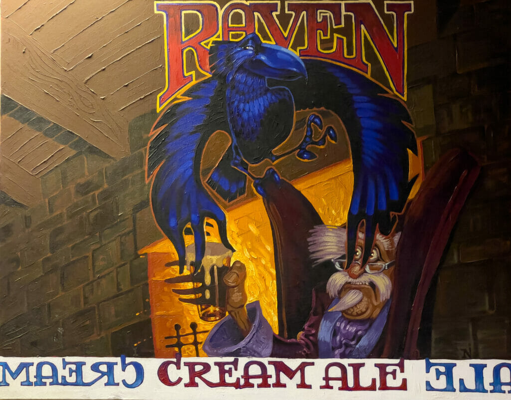 R&B Brewing Raven Cream Ale label