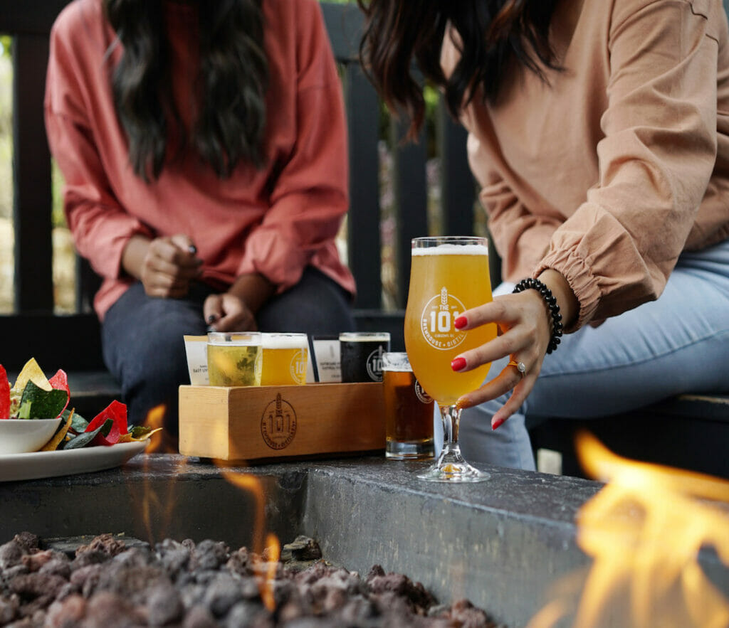 Heated patio spring activities BC Ale Trail
