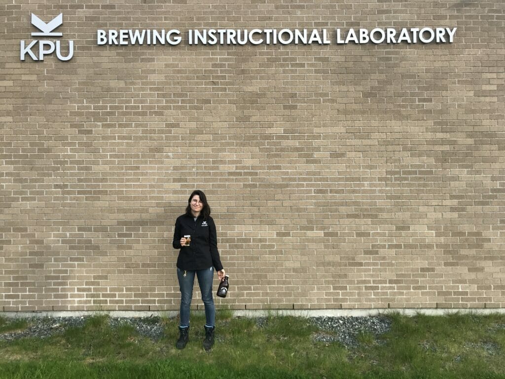Martina Solano Bielen at KPU in Langley on the Fraser Valley Ale Trail